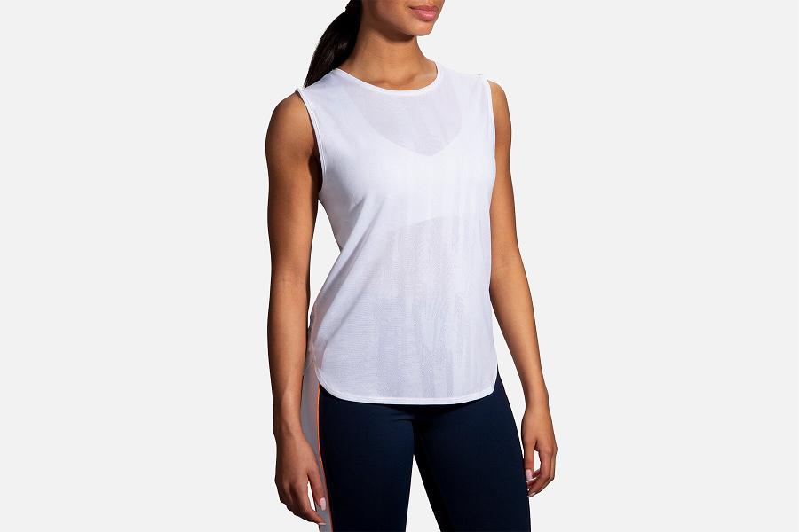 Brooks Spirit Women T-Shirts & Running Tank White DUC280167